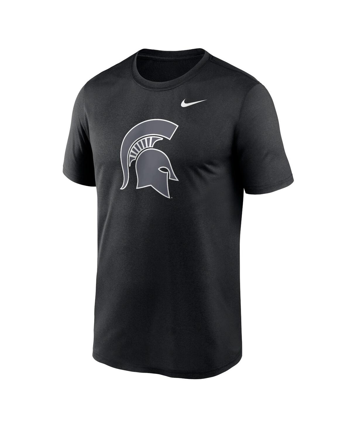 Nike Men's Black Michigan State Spartans Color Pop Logo Legend T-shirt In Black
