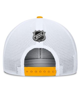 Men's Gold/Navy Nashville Predators Authentic Pro A-Frame Rink Adjustable Hat