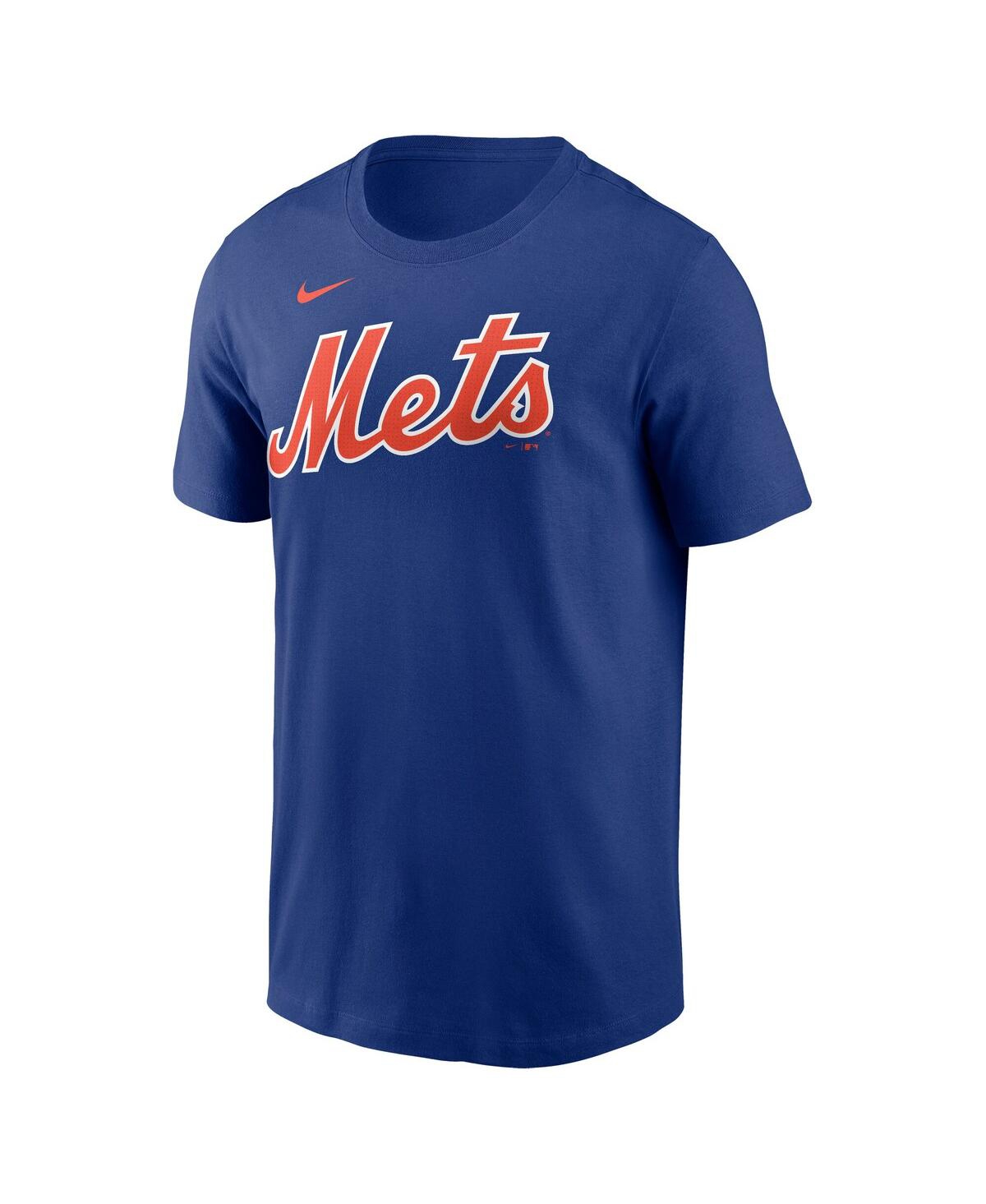 Nike Men's Francisco Alvarez Royal New York Mets Fuse Name Number T-shirt In Blue