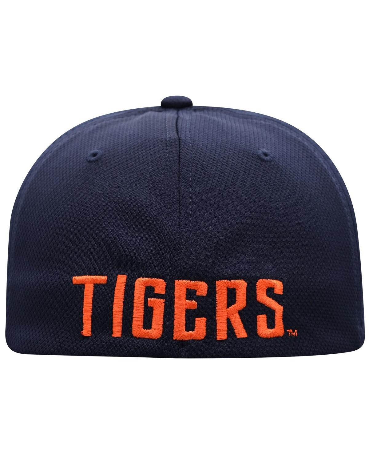 Top Of The World Men's Navy Auburn Tigers Reflex 2.0 Flex Fit Hat In Navy