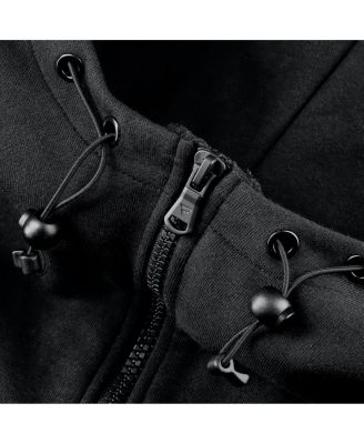 Men's Black Chicago Blackhawks Elements Tonal Primary Tri-Blend Full-Zip Hoodie