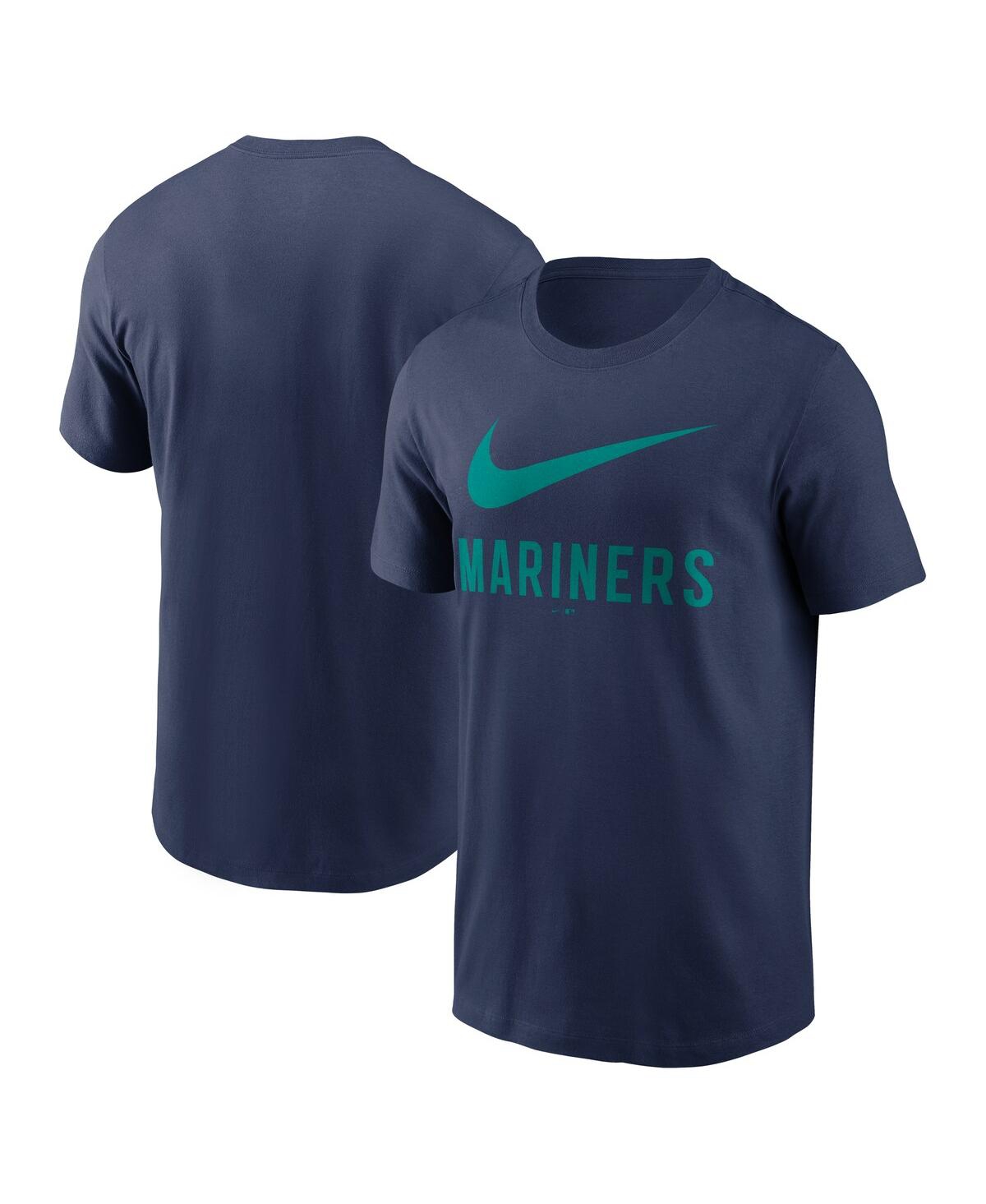 Nike Men's Navy Seattle Mariners Swoosh T-Shirt - Navy