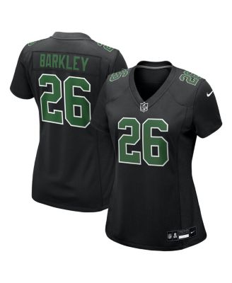 Nike - Women's Saquon Barkley Carbon Black/Kelly Green Philadelphia Eagles Fashion Game Jersey