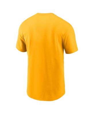 Men's Gold Athletics Cooperstown Wordmark T-Shirt