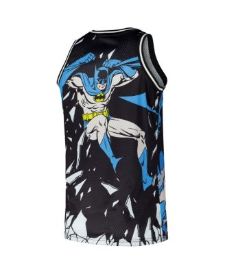 Men's Blue Batman Graphic Basketball Jersey