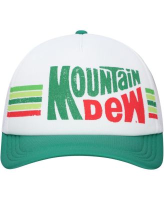 Men's White Mountain Dew Show Your Stripes Foam Trucker Adjustable Hat
