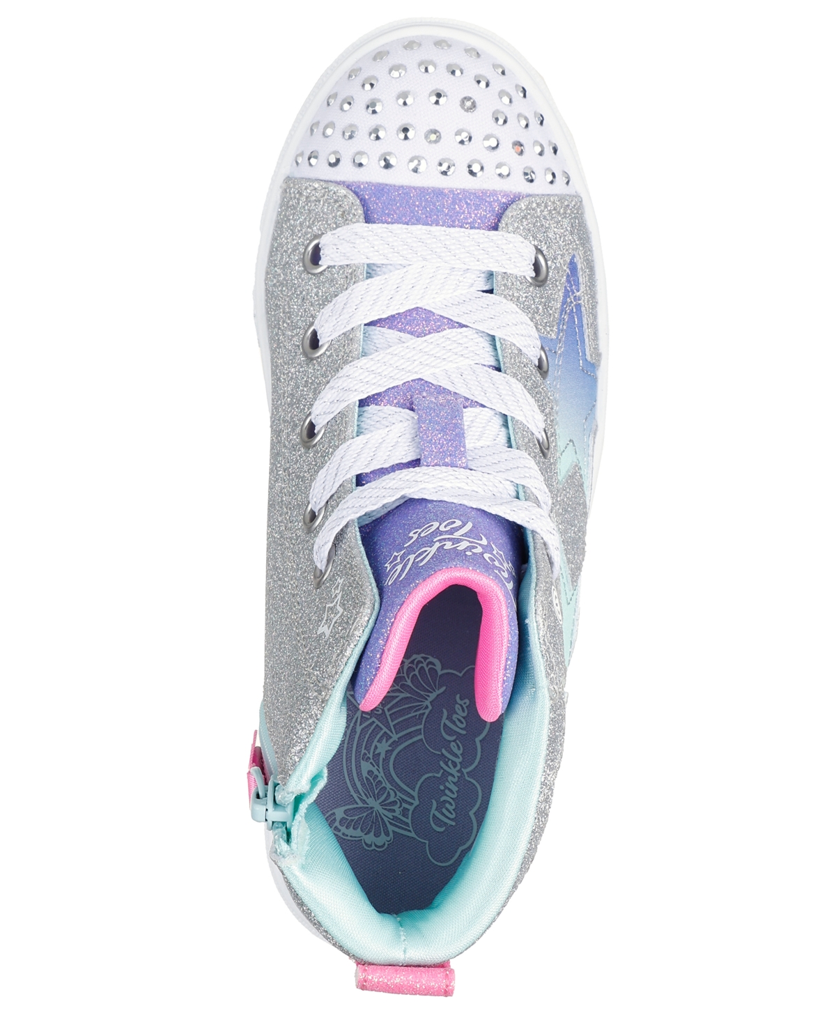 Skechers Little Girls Twinkle Toes: Twinkle Sparks In Silver