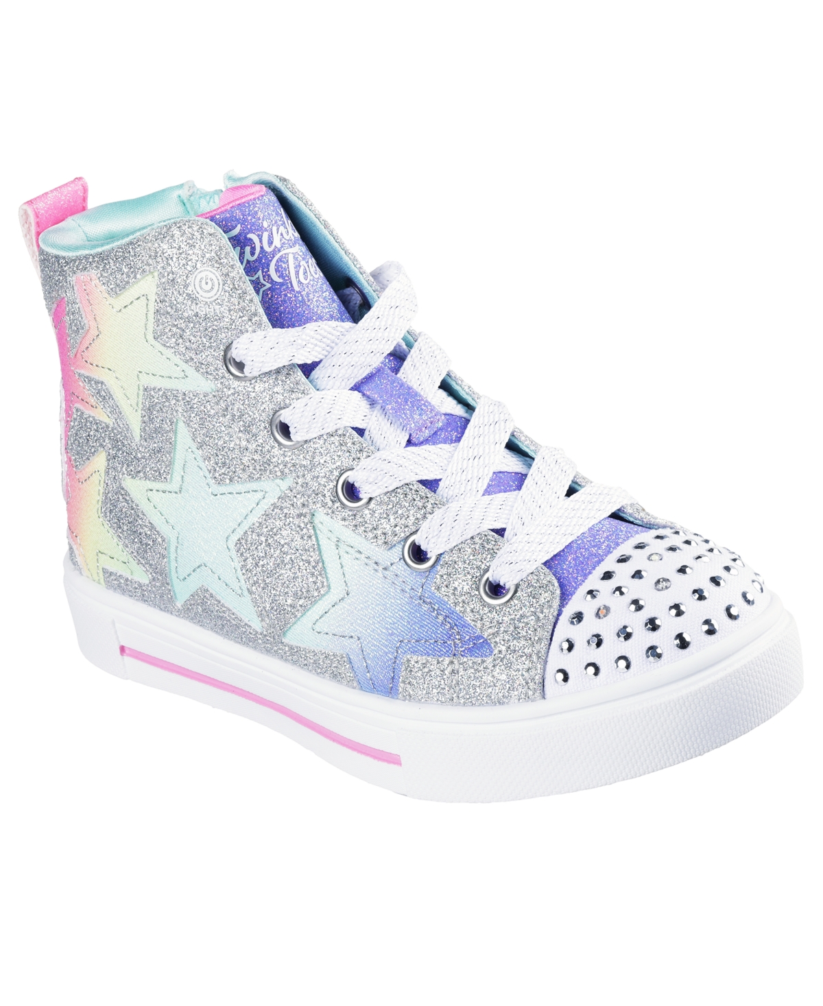 Skechers Little Girls Twinkle Toes: Twinkle Sparks In Silver