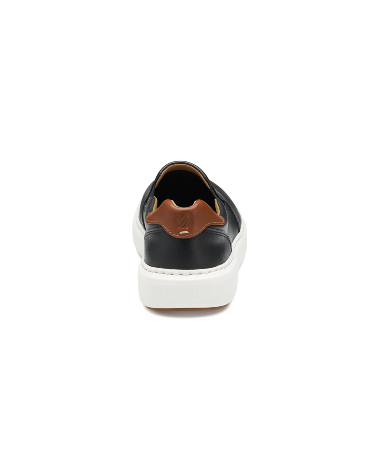Johnston & Murphy Anders Slip-on Sneaker In Black Full Grain