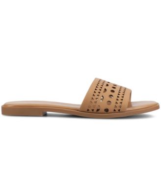 Women's Brodie Perforated Slide Flat Sandals