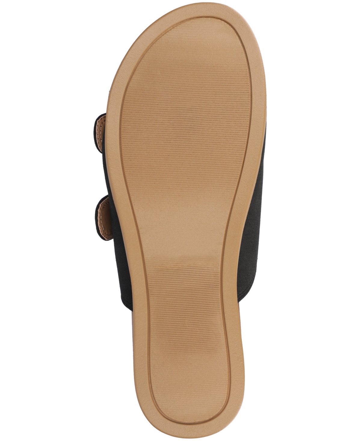 Shop Journee Collection Women's Cosette Double Strap Flat Sandals In Black