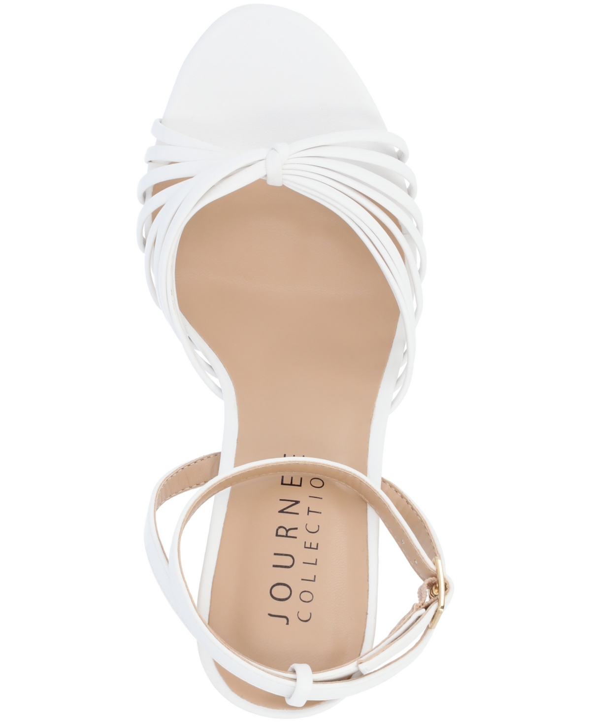 Shop Journee Collection Women's Vanita Stiletto Strappy Dress Sandals In White