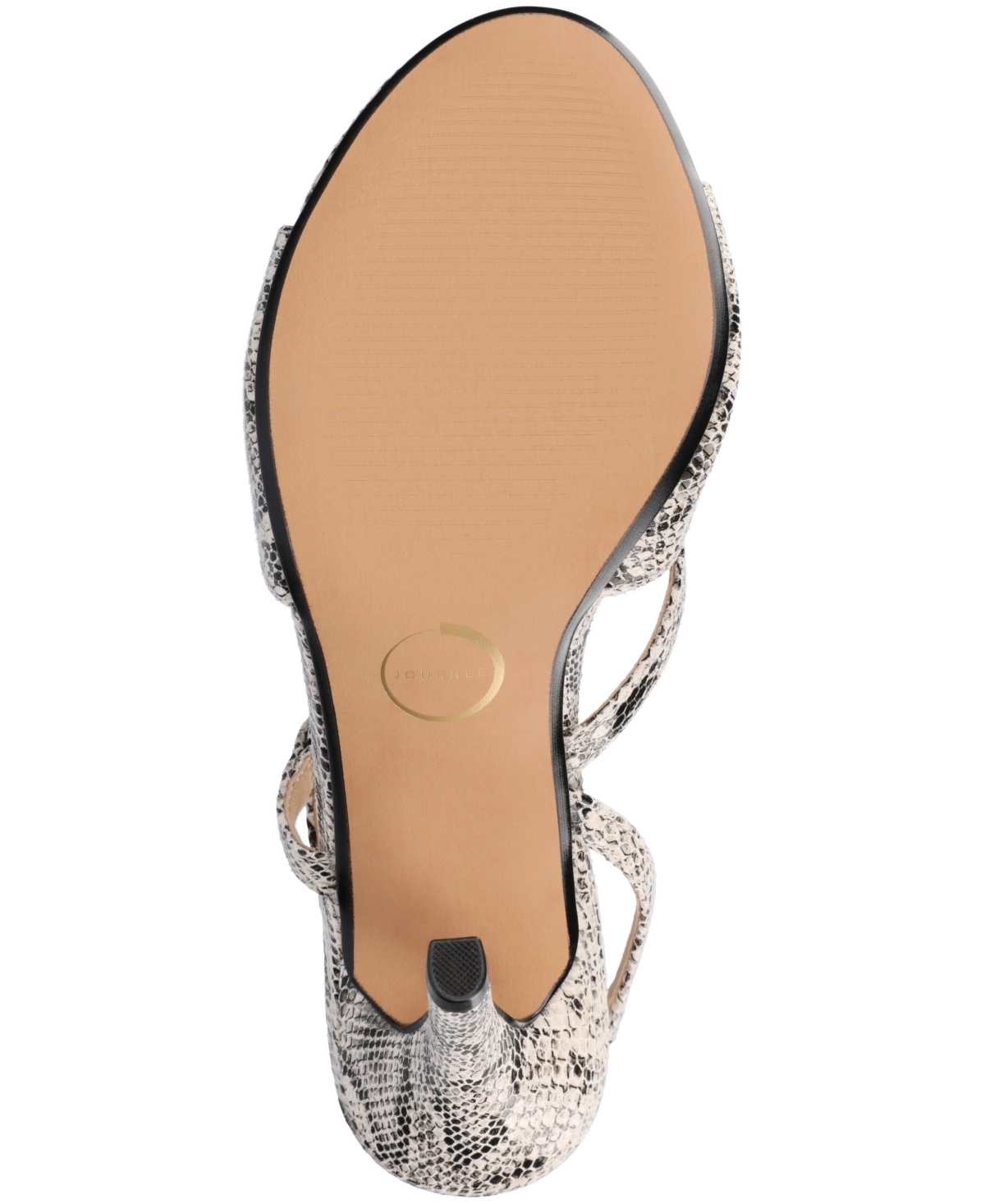 Journee Collection Varra Slingback Sandal In Snake