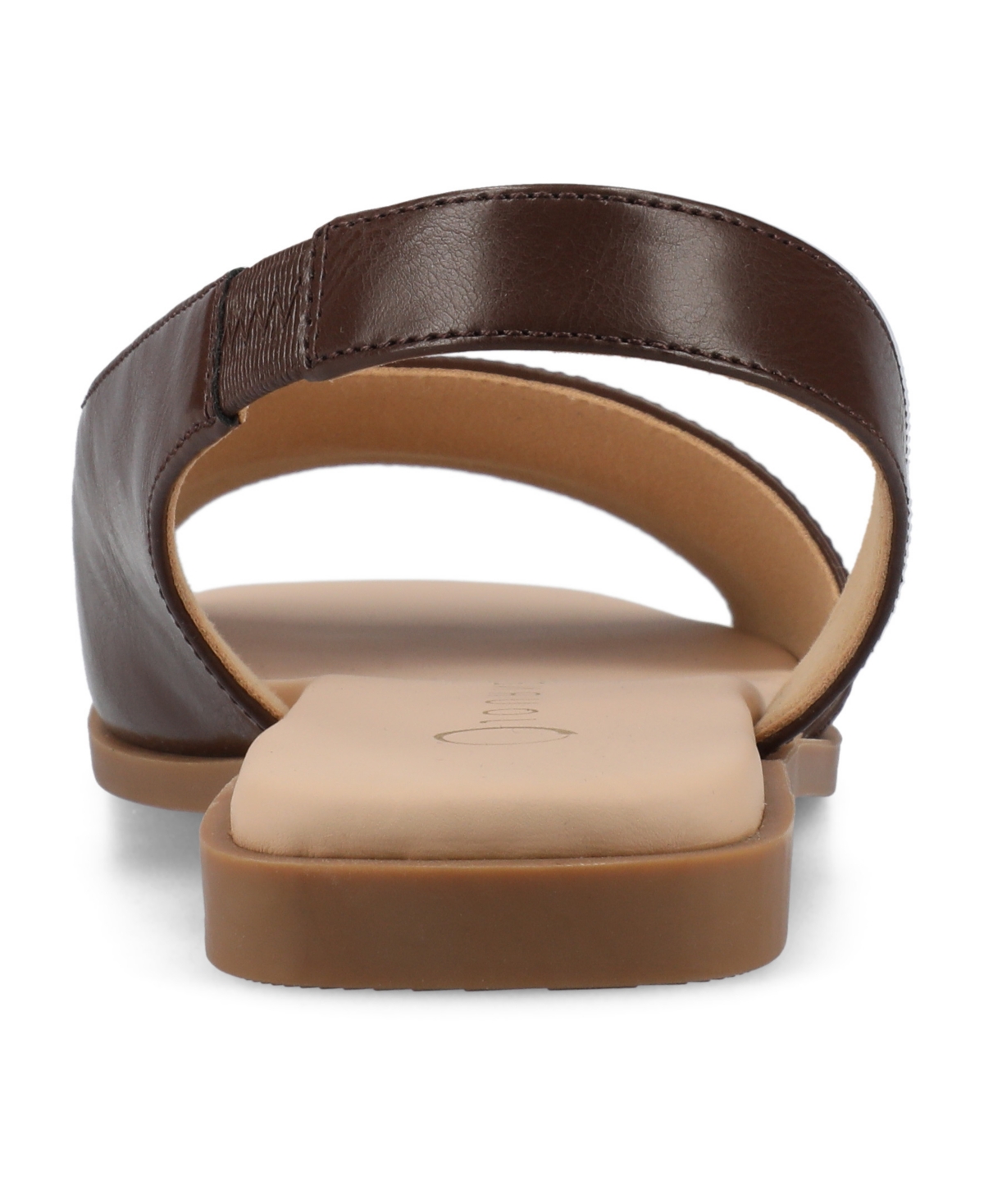 Journee Collection Brinsley Slingback Sandal In Brown Smooth