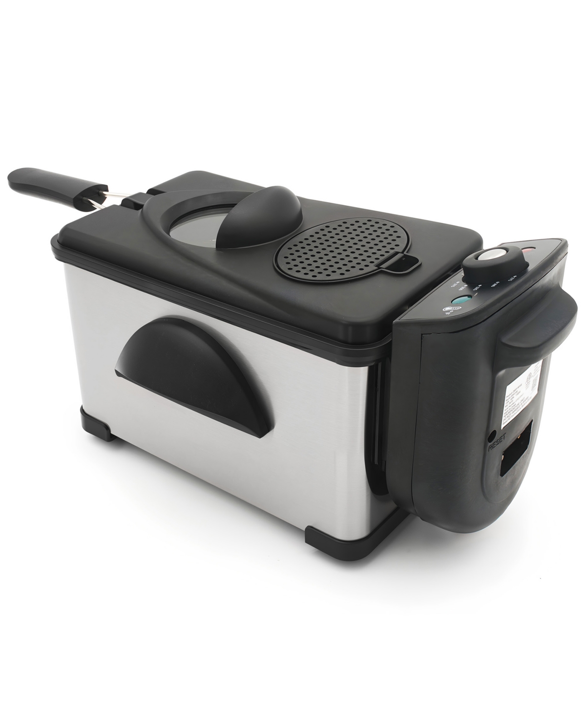 Elite Cuisine 2-quart Immersion Deep Fryer Edf0150 In Stainless Steel