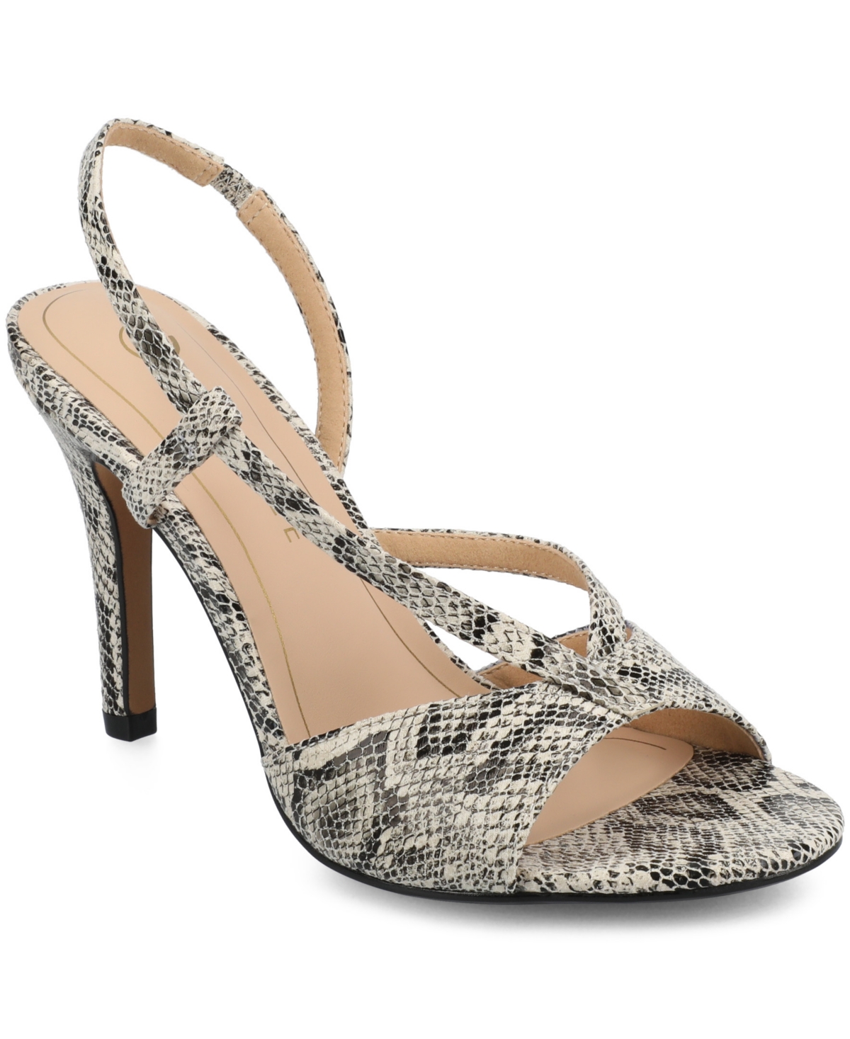 Journee Collection Varra Slingback Sandal In Snake
