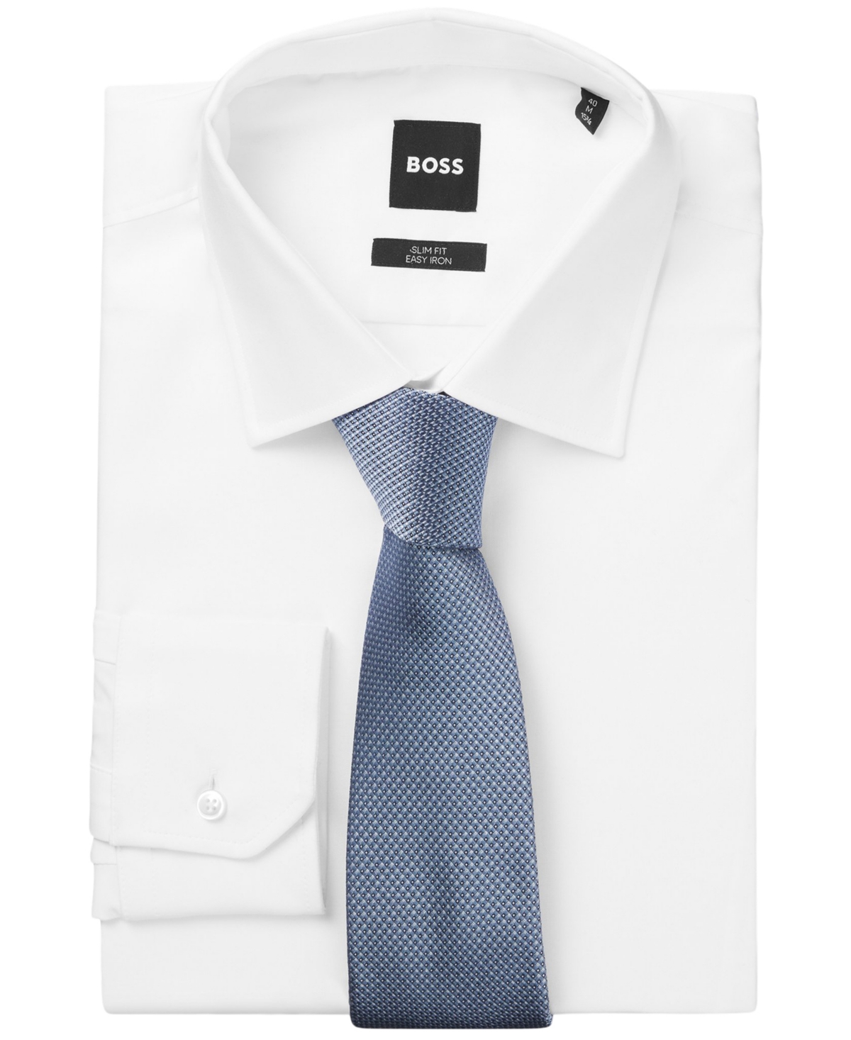 Hugo Boss Boss By  Men's Silk-blend Jacquard Pattern Tie In Open Blue