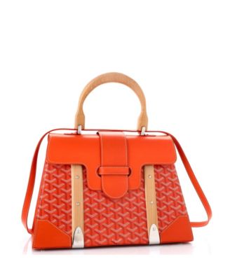 MM Saigon Top Handle Bag Coated Canvas with Leather
