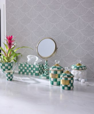 Emerald Check Small Kitchen Canister