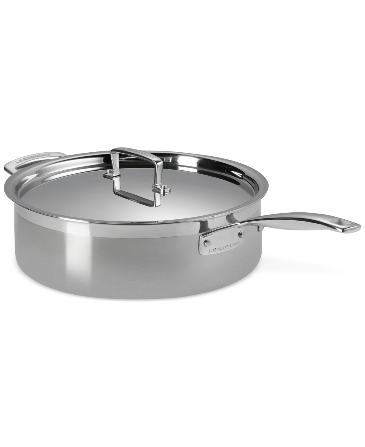 Le Creuset Classic Stainless Steel Round Saute Pan With Lid, 6 Qt. In Stainless Steel