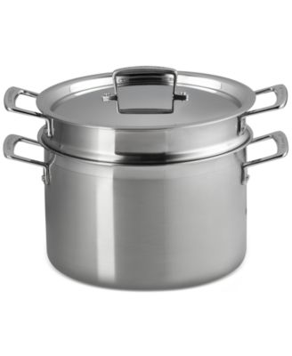 Le Creuset - Classic Stainless Steel Deep Round Pasta Pot & Sieve, 7.5 Qt.
