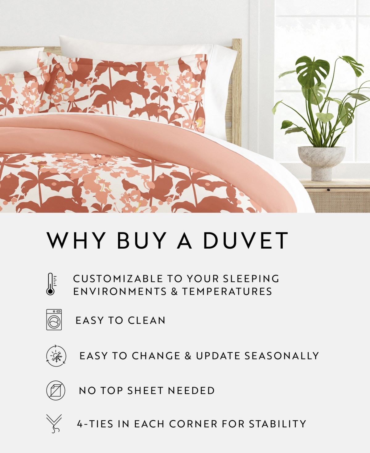 Ienjoy Home Utra Soft Reversible 2-pc. Duvet Cover Set, Twin In Pink