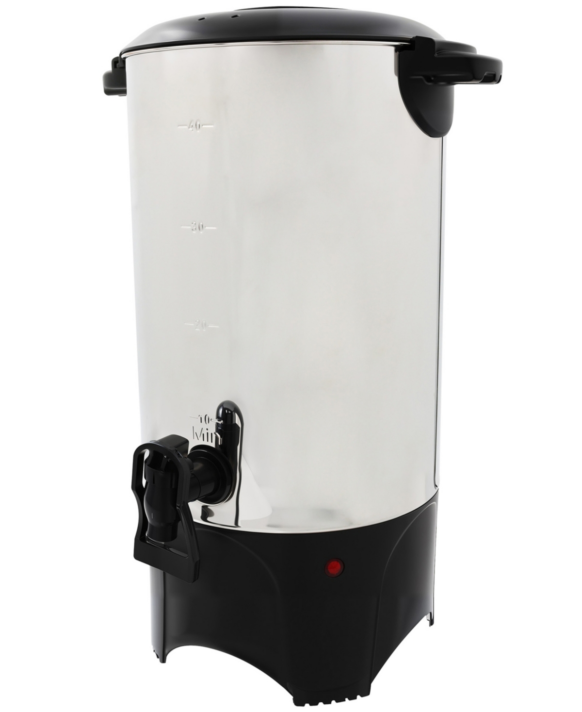 Elite Cuisine 40-cup Pro Stainless Steel Office Coffee Urn In Stainless Steel