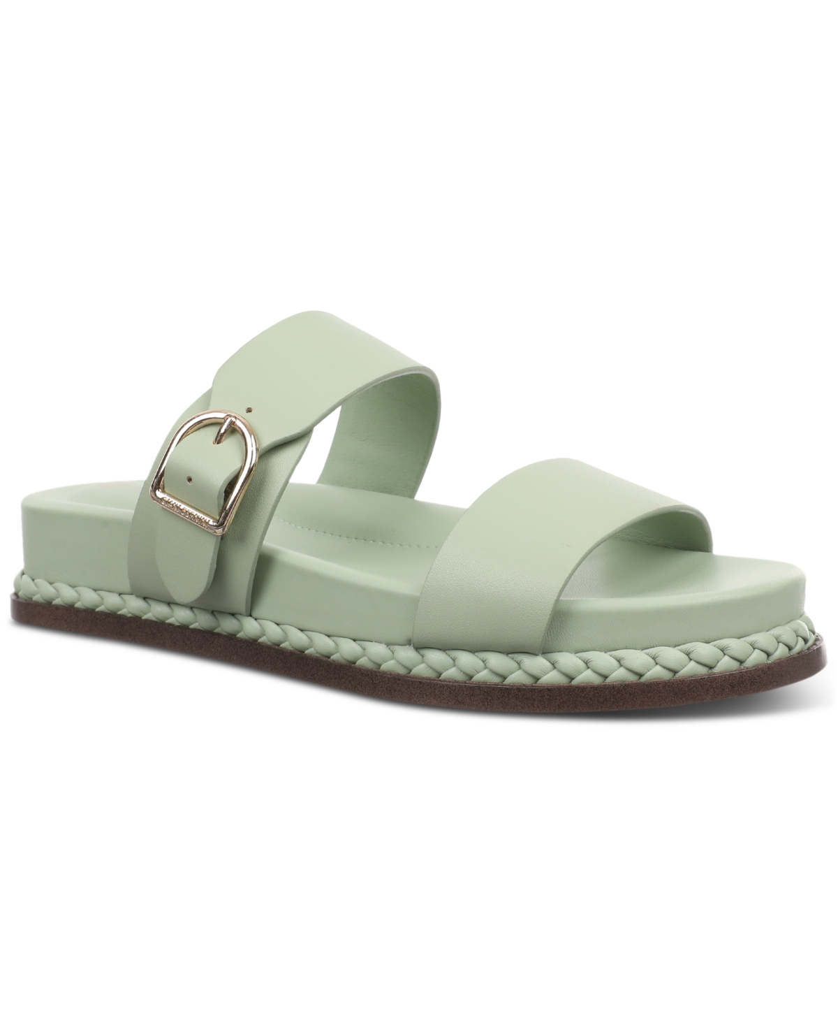 GIANI BERNINI WOMEN'S GIANAA MEMORY FOAM DOUBLE BAND FOOTBED SANDALS, CREATED FOR MACY'S 