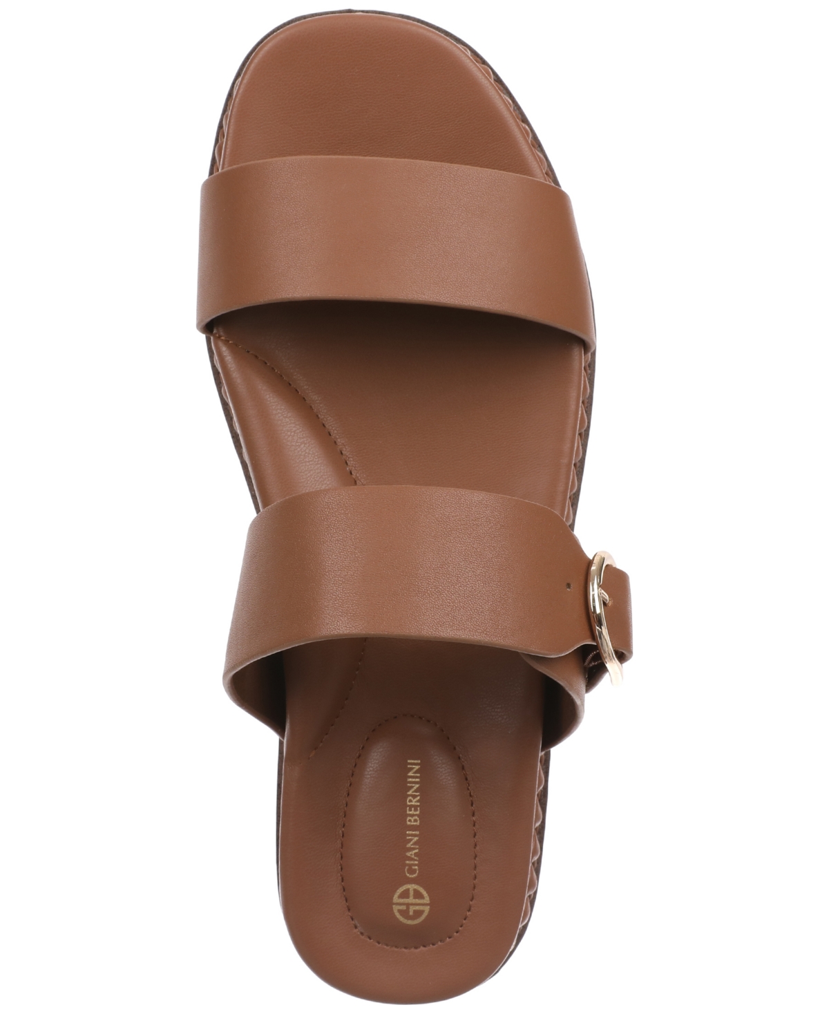 GIANI BERNINI WOMEN'S GIANAA MEMORY FOAM DOUBLE BAND FOOTBED SANDALS, CREATED FOR MACY'S 