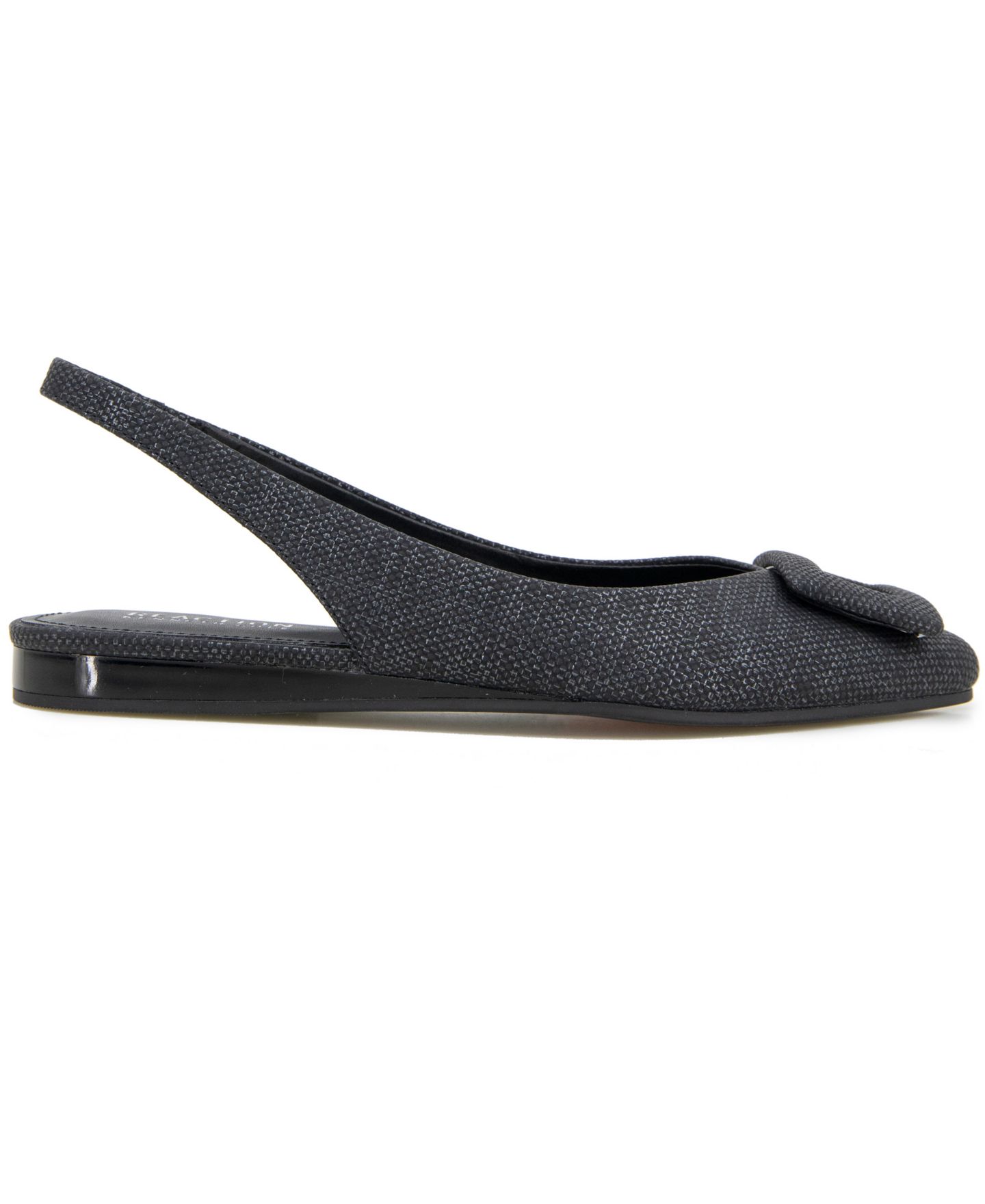 Женские балетки Kenneth Cole Reaction 's Linton Buckle Wedge Flats, цвет: Чёрный — фото 2