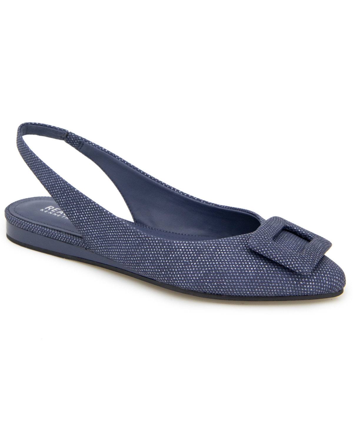Womens's Linton Buckle Wedge Flats - Black