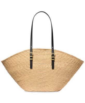 【国内発送】michaelkors＊Isa Fan Large Woven Tote Michael Kors Isa Extra-Large Fan Tote - Macy's