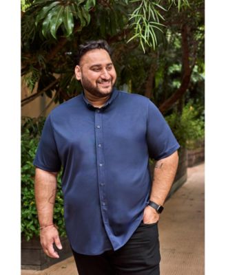 Big & Tall commuter shirt short sleeve button down
