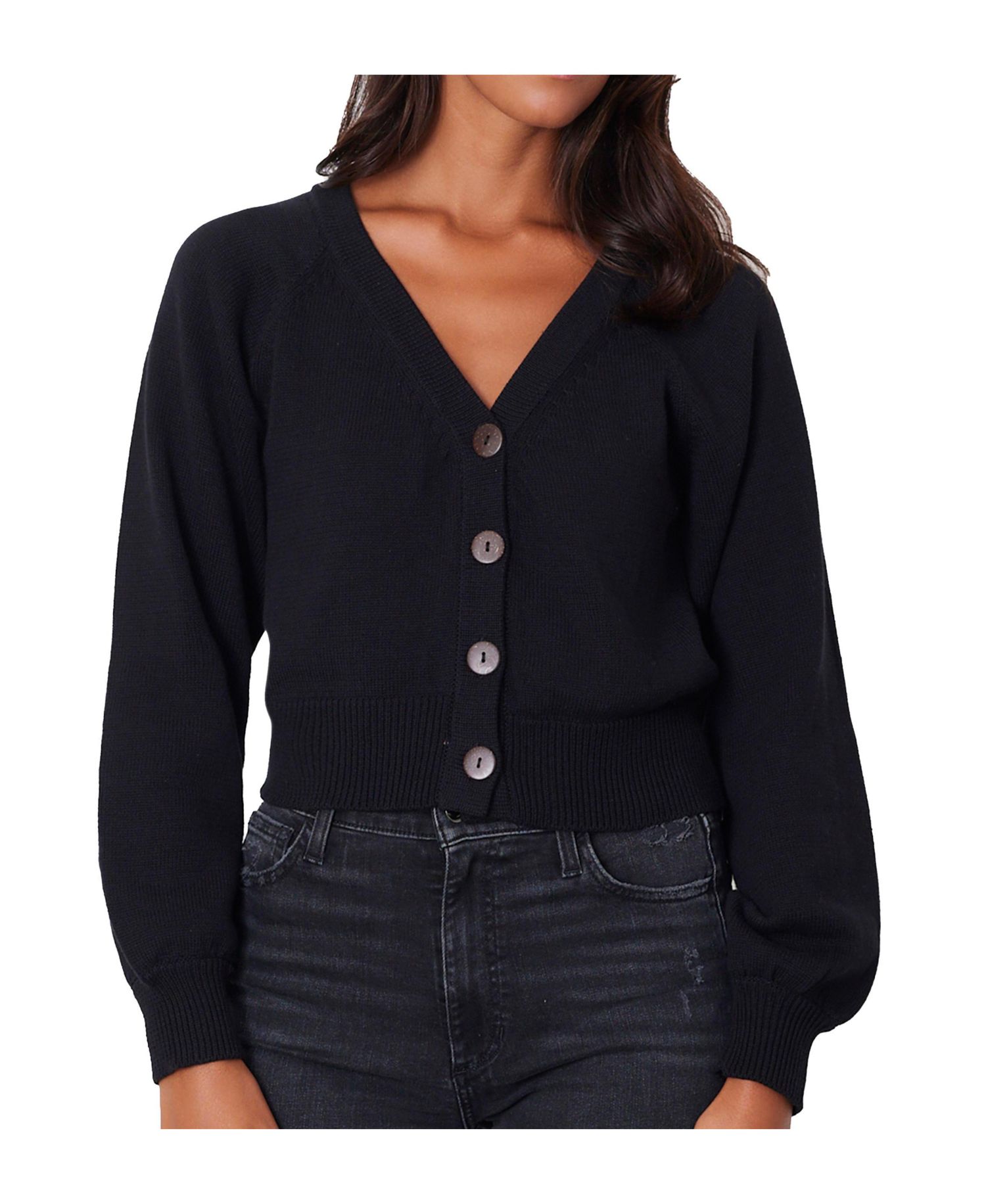 Women s Cotton Greta Cardigan in Forest Green