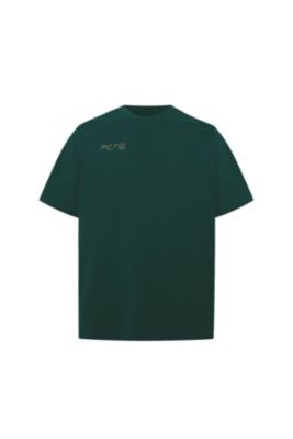 Men's Cotton Oversized Tee With Emboss Detail