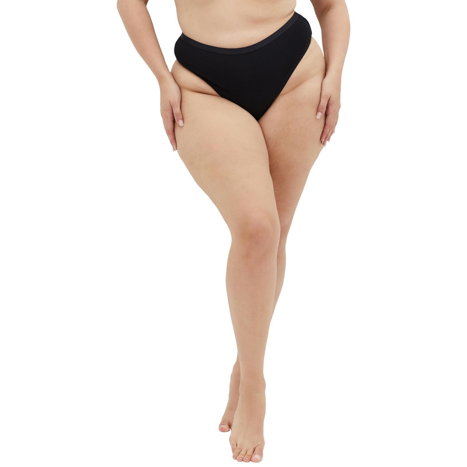 Plus Size 3 Pack Cotton Thong