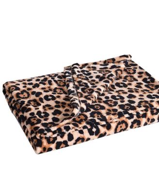 50 x 60 Inch Faux Fur Lap Fleece Throw Blanket for Livingroom