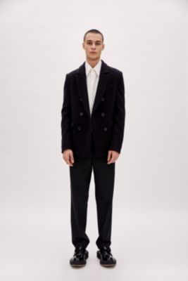 Men's Wool & Cashmere Blend Double Breasted Men Blazer