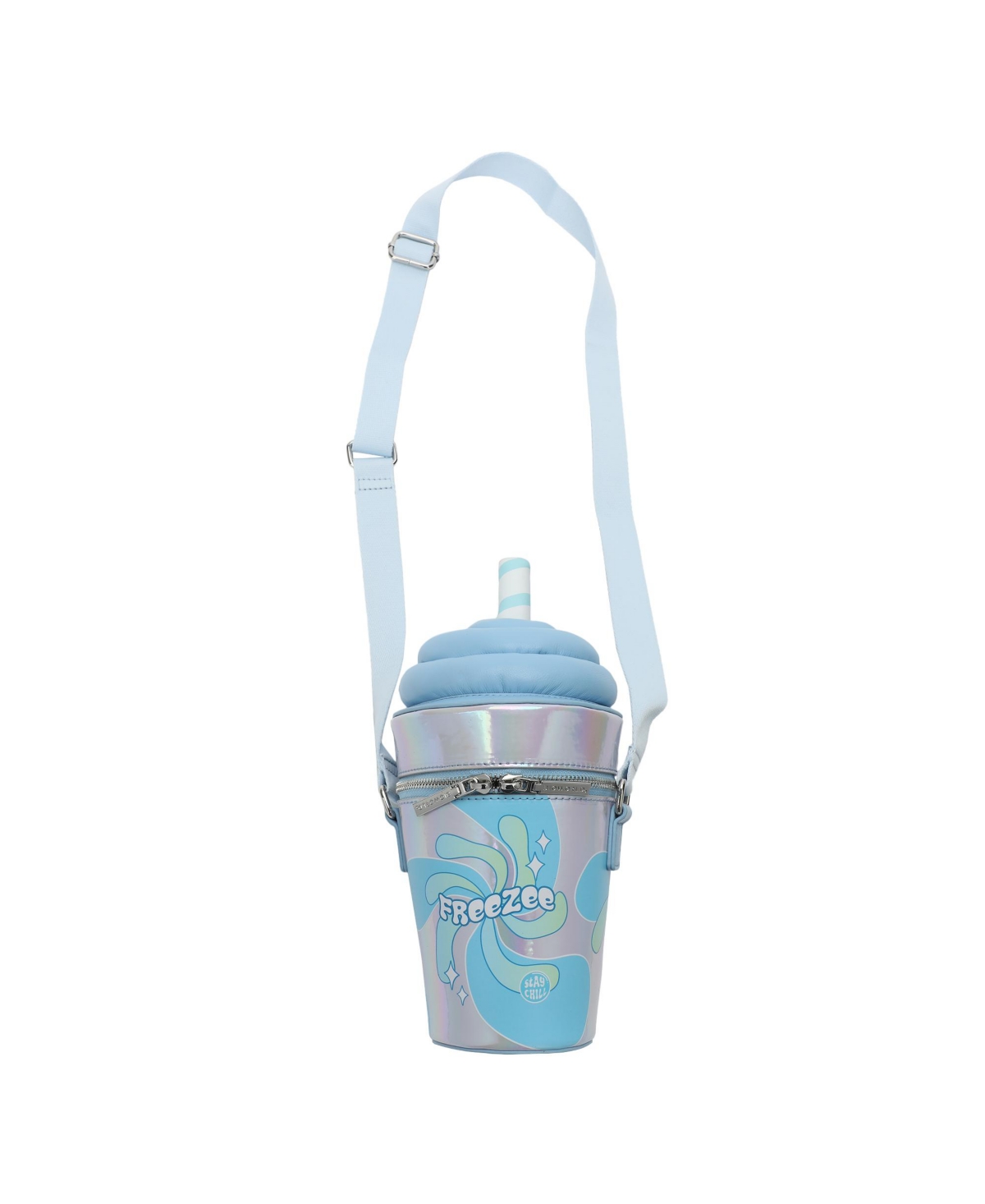 Freezee Plush Novelty 3D Crossbody Bag - Blue