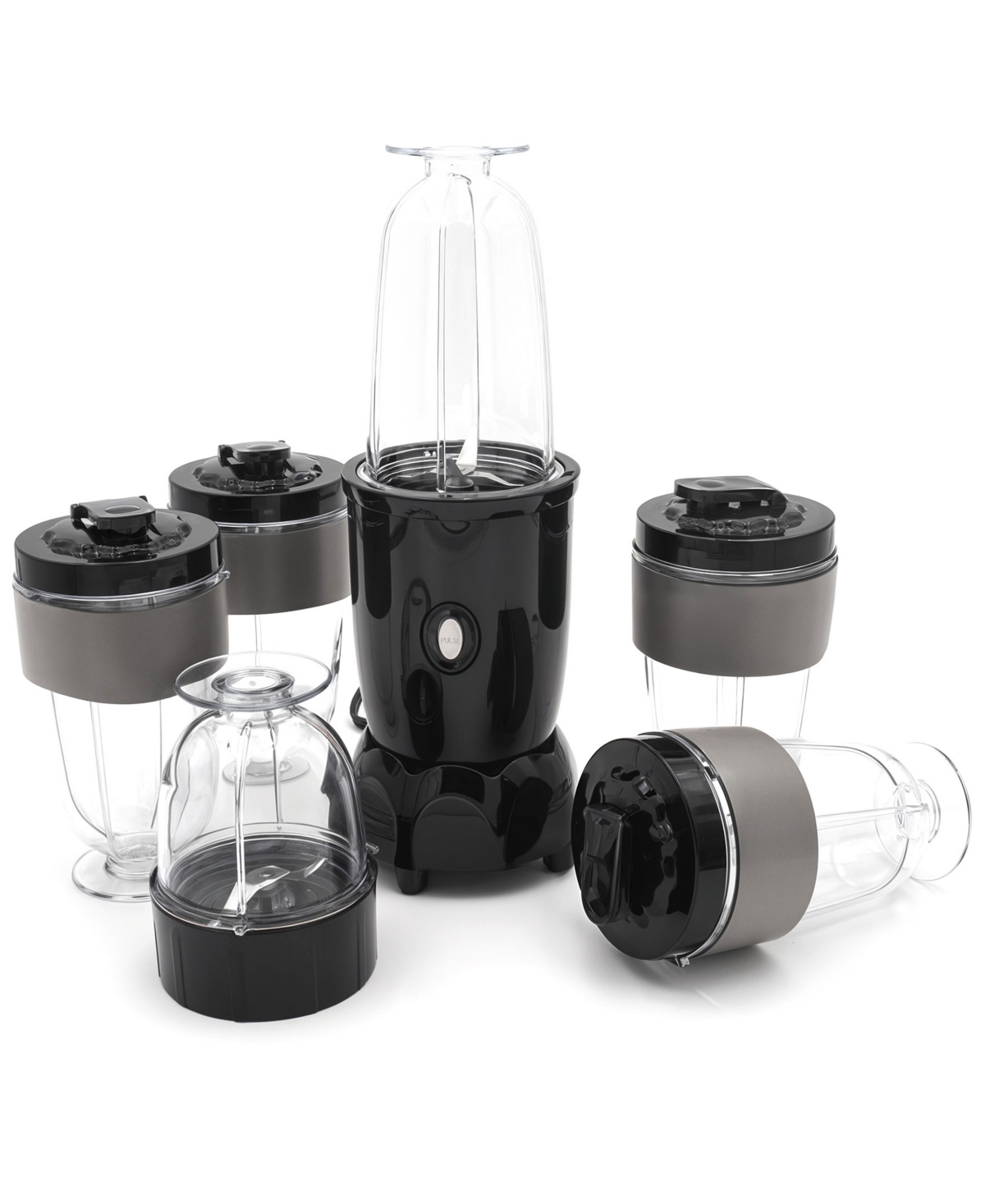 Elite Cuisine 17 Piece Personal Drink Blender In Black