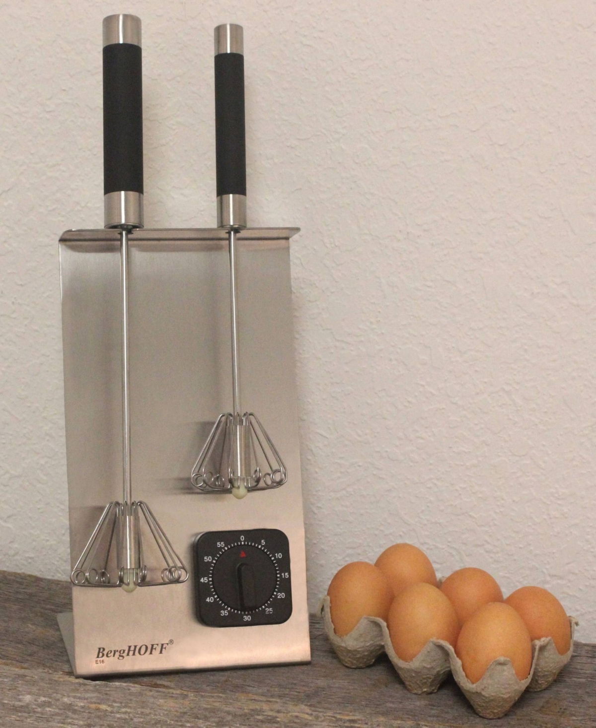 Berghoff Essentials 3-pc. Stainless Steel Whisk Set In Black