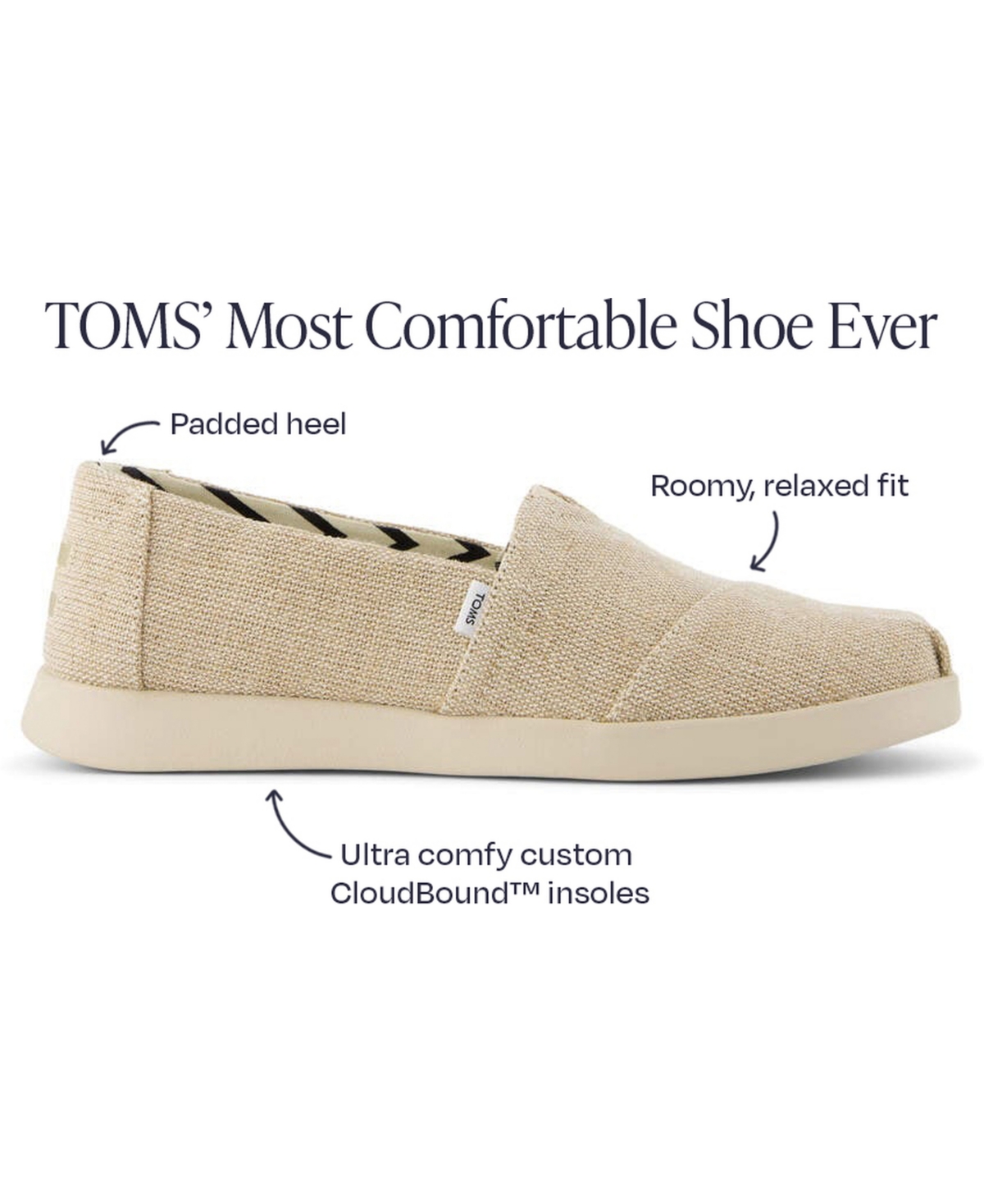Shop Toms Women's Alpargata Plus Espadrille Slip-on Loafers In Natural Undyed Heritage Canvas