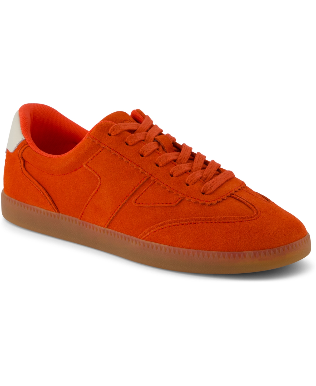 Toms Women's Collins Lace-up Sneakers In Flame Suede,leather