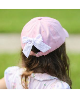 Girls Pony Bow Baseball Hat