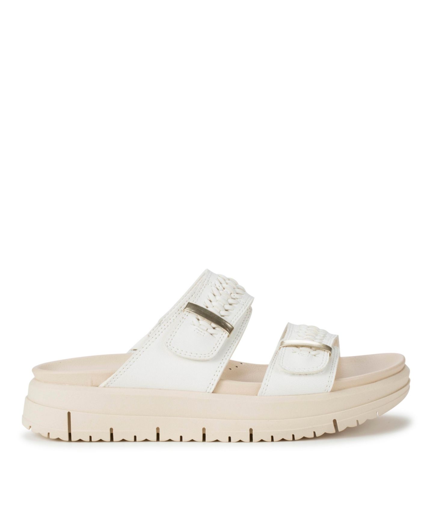 Женские сандалии Baretraps Origins Haliah Slide Slip-On, цвет: Белый кожаный — фото 2