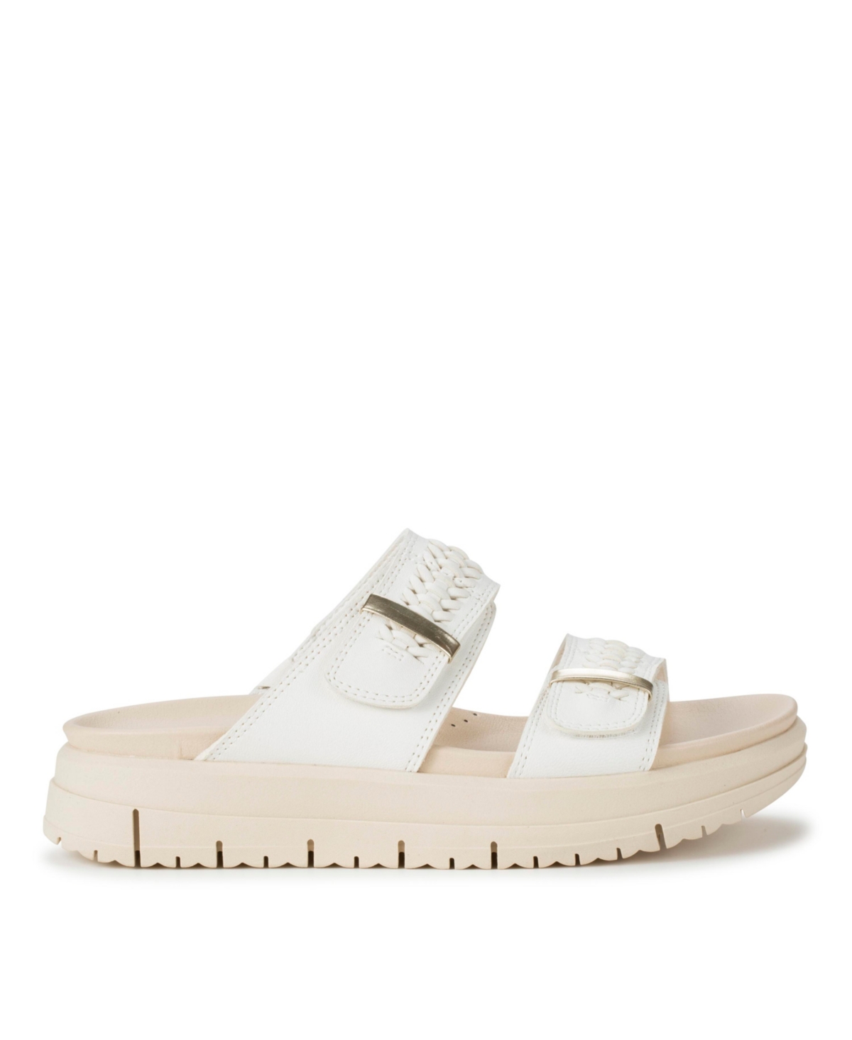 Baretraps Women's Origins Haliah Slide Slip-on Sandals In White Leather