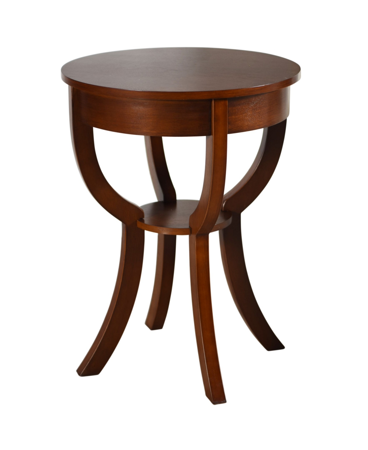 Stylecraft Home Collection 20" Archer Ridge Traditional Side Table In Dark Brown