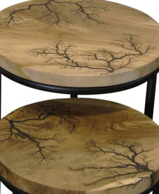 2-Pc. Wood Winter Rectangular Side Table