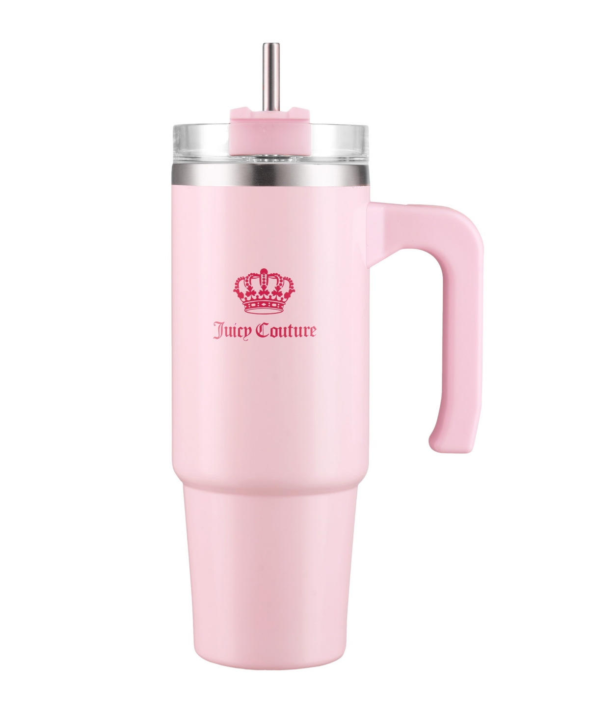 Shop Juicy Couture Travel Style Fashion Water Bottle In Pink Marshmallow