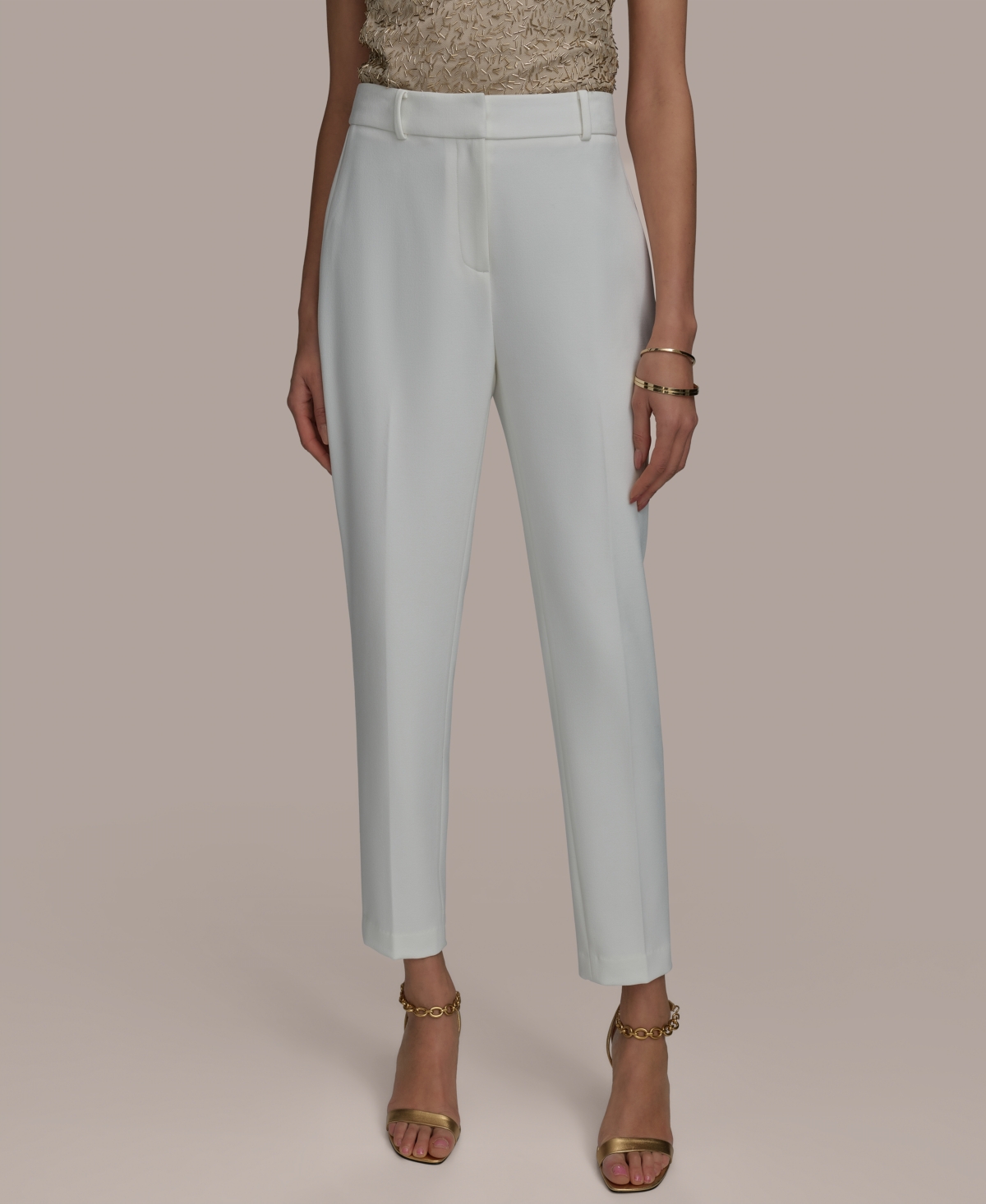Women's Straight-Leg Pants - Cream